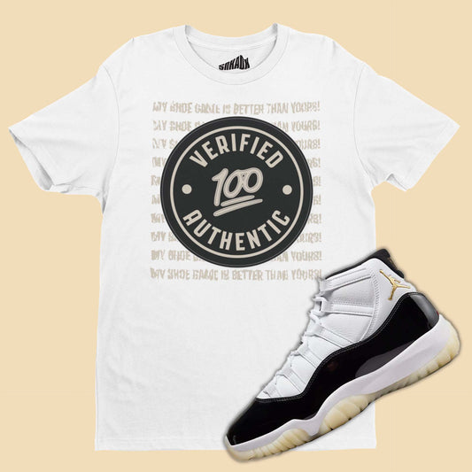 Verified Authentic T-Shirt Matching Air Jordan 11 Gratitude