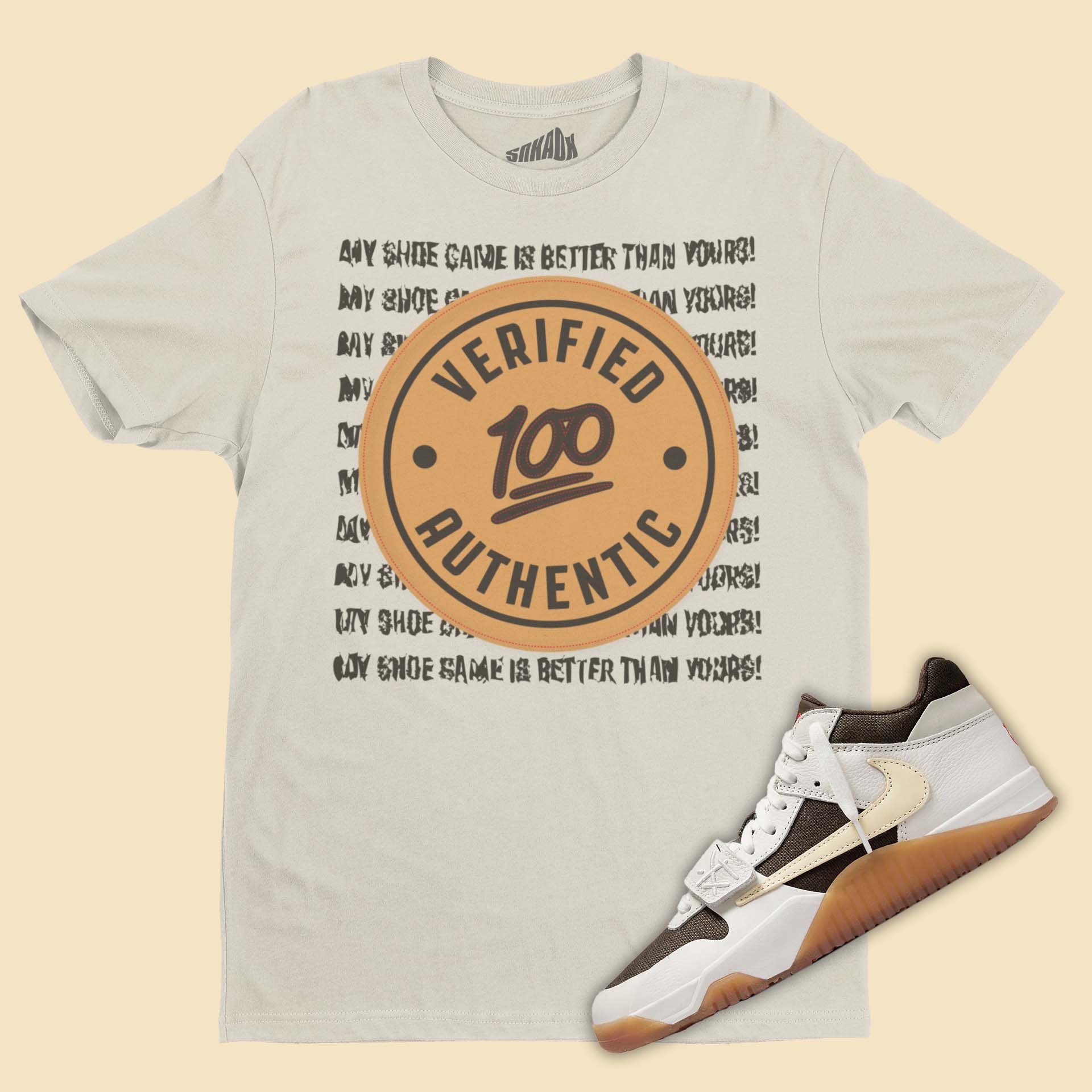 Verified Authentic T-Shirt Matching Travis Scott Jordan Jumpman Jack Sail