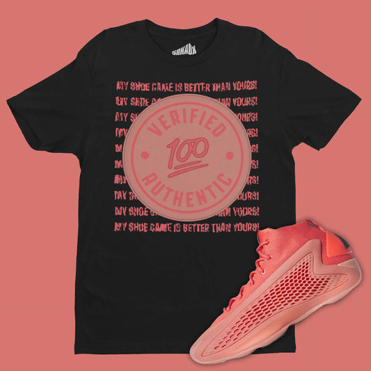 Verified Authentic T-Shirt Matching AE1 Coral Georgia Red Clay