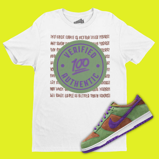 Verified Authentic T-Shirt Matching Dunk Low Veneer