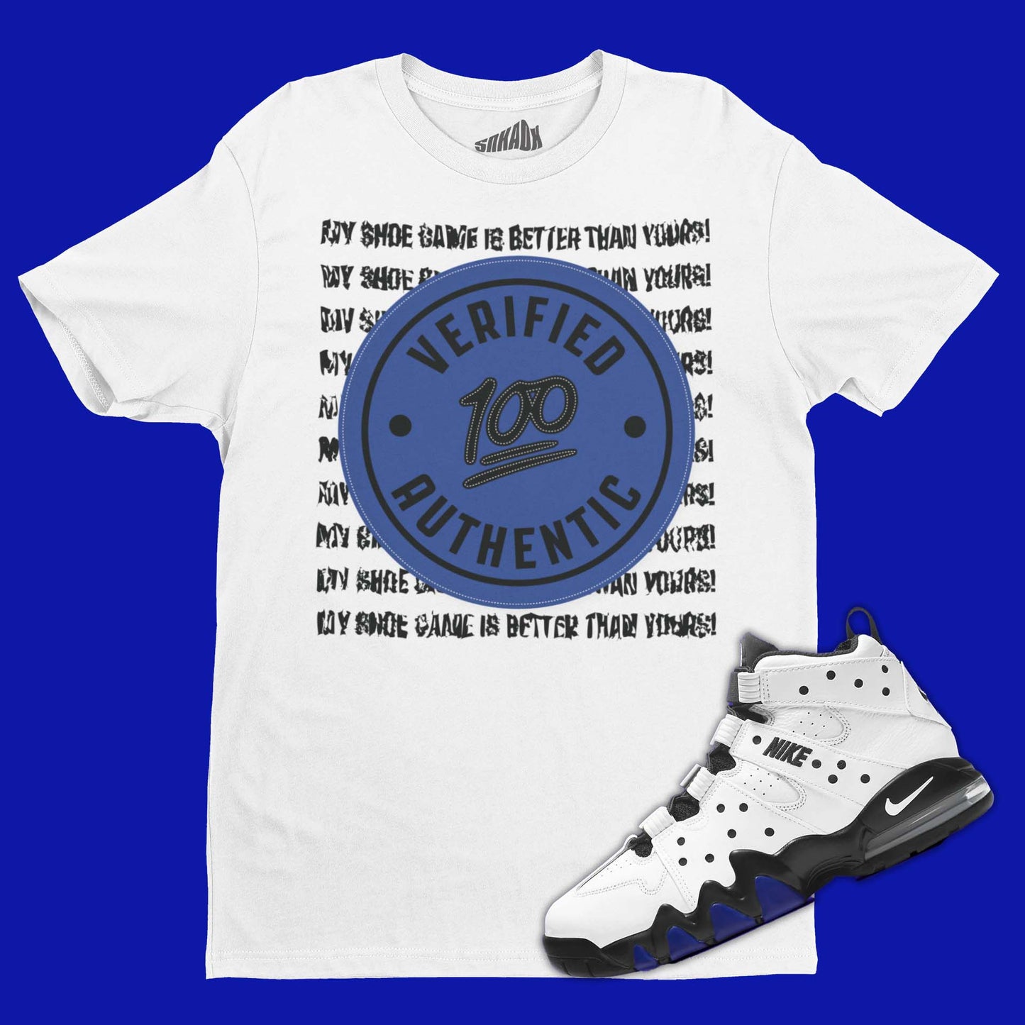 Verified Authentic T-Shirt Matching Nike Air Max2 CB 94 Old Royal