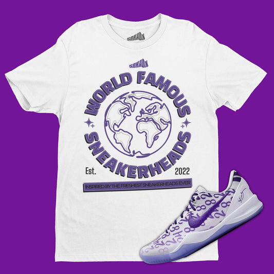 World Famous Sneakerheads T-Shirt Matching Kobe 8 Protro Court Purple