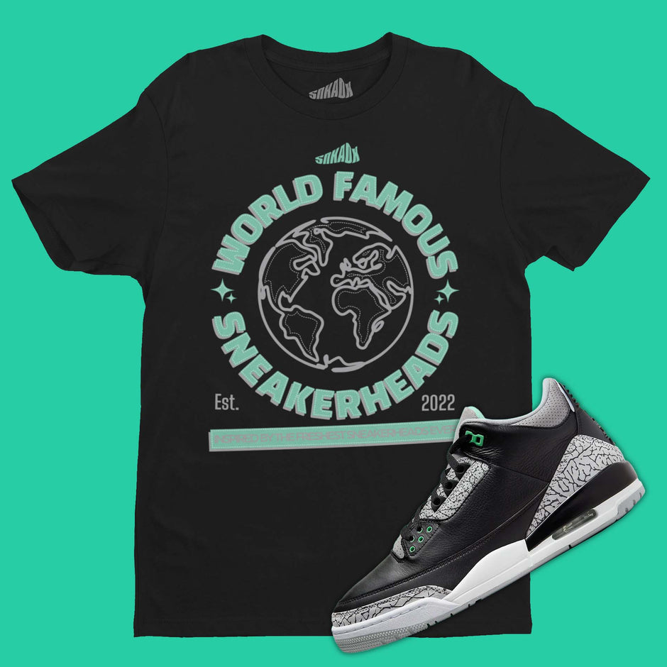 MJ(2) T-Shirt Match Jordan 3 Green Glow main image 0