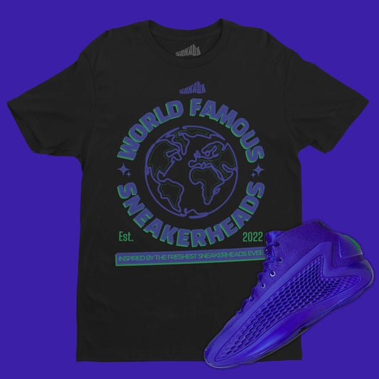 World Famous Sneakerheads T-Shirt Matching AE1 Velocity Blue