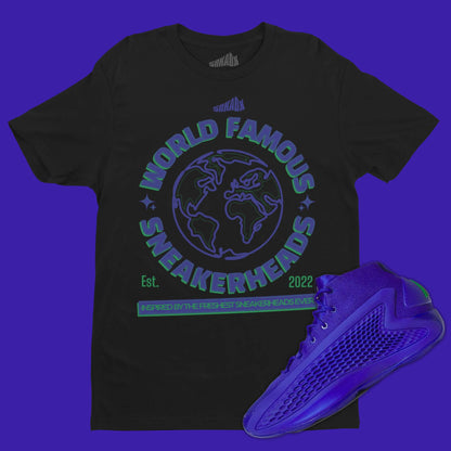 World Famous Sneakerheads T-Shirt Matching AE1 Velocity Blue