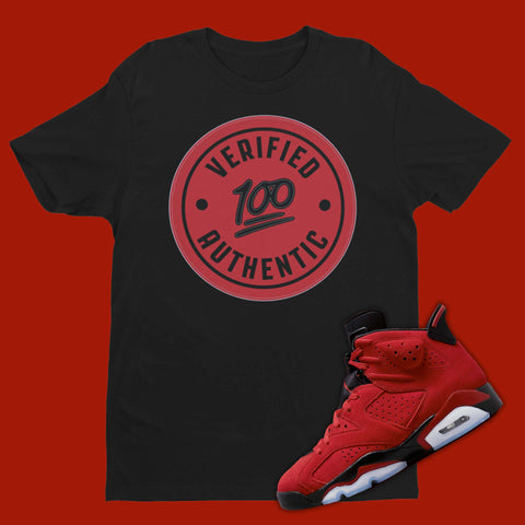 Verified Authentic Air Jordan 6 Toro Bravo Matching Shirt in black