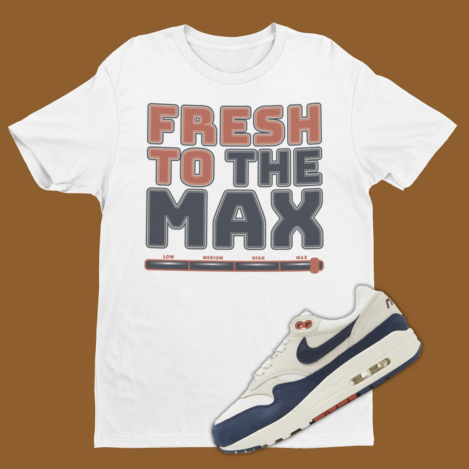 Fresh To The Max Nike Air Max 1 Obsidian Matching T-Shirt from SNKADX.
