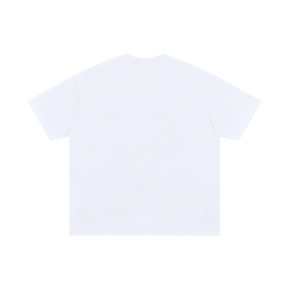 Veteran Sneakerhead Oversized Heavyweight T-Shirt Matching fragment x Travis Scott x Air Jordan 1 Low White/Blue (White Tee)