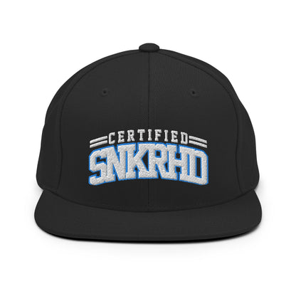 Certified Sneakerhead Snapback Black University Blue White