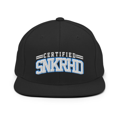 Certified Sneakerhead Snapback Black University Blue White - Black