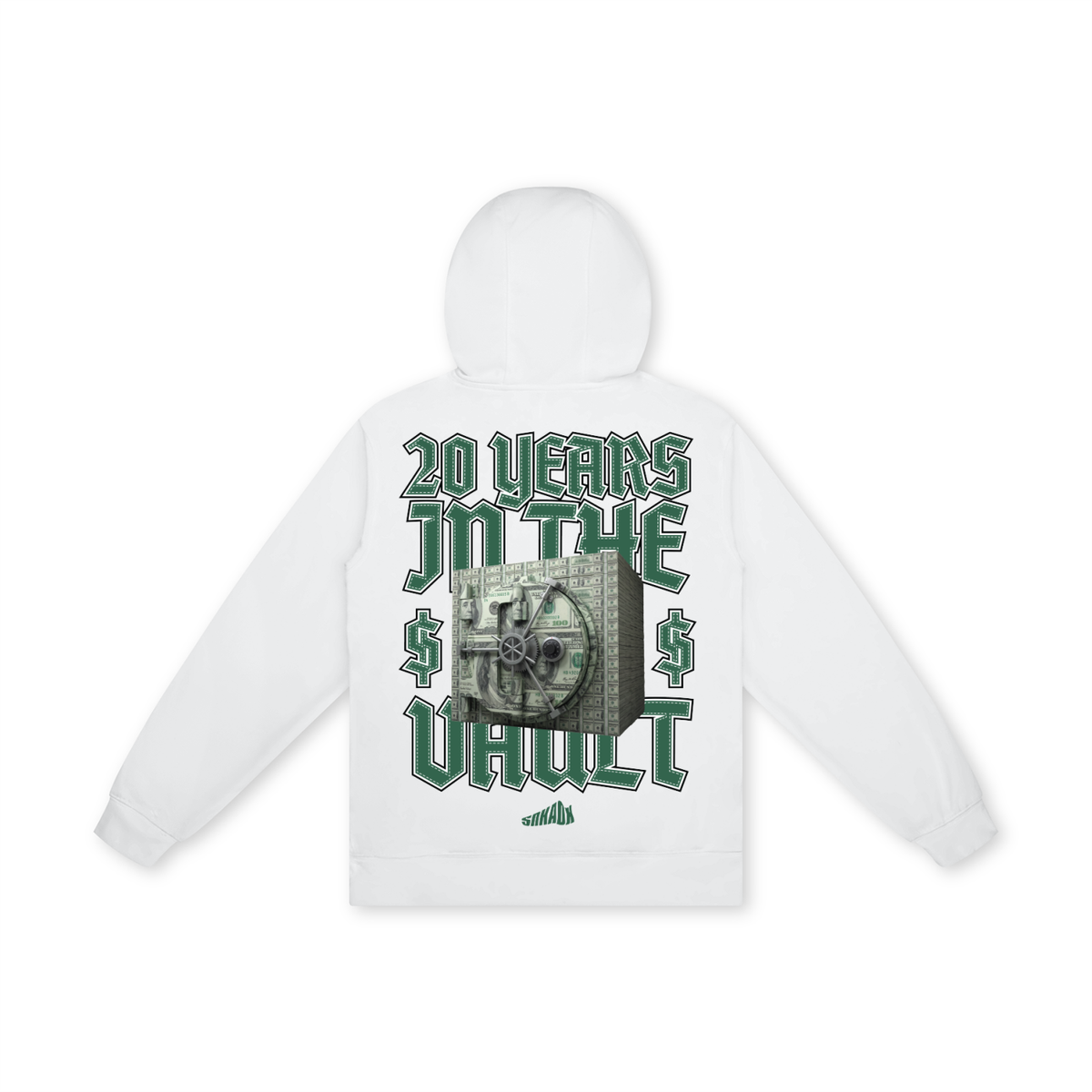 Money Vault Heavyweight Hoodie Matching Air Jordan 14 Forest Green