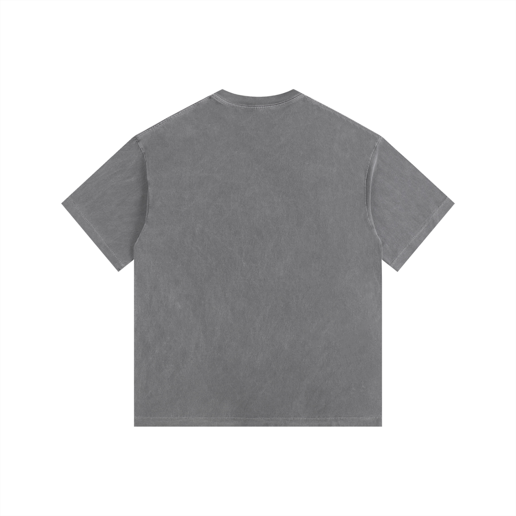 Wolf Grey 5 Vintage Washed Oversized Cotton T-Shirt Matching Jordan 5 Wolf Grey
