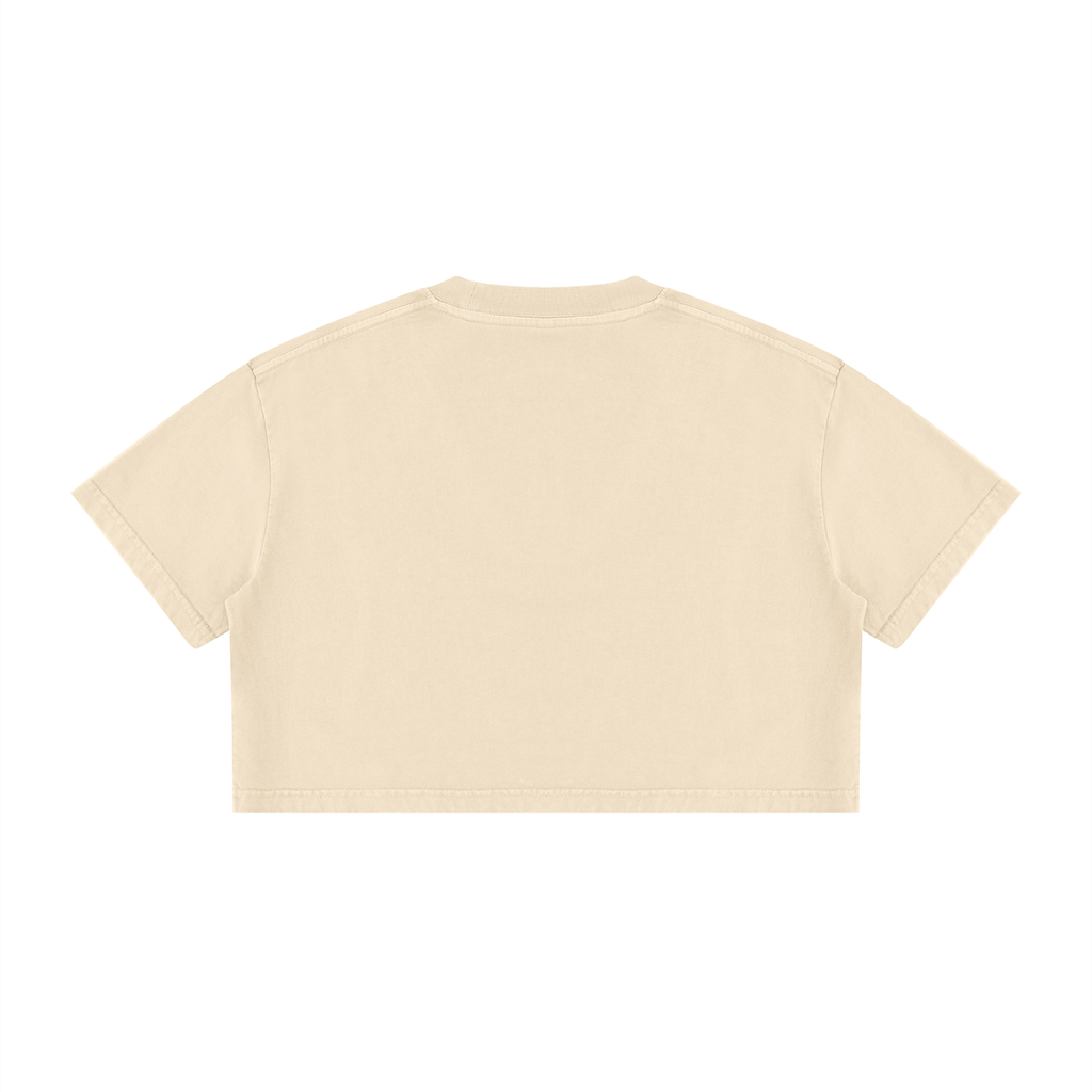 Paradise Mineral Wash Crop T-Shirt Matching Jordan 4 Birds of Paradise
