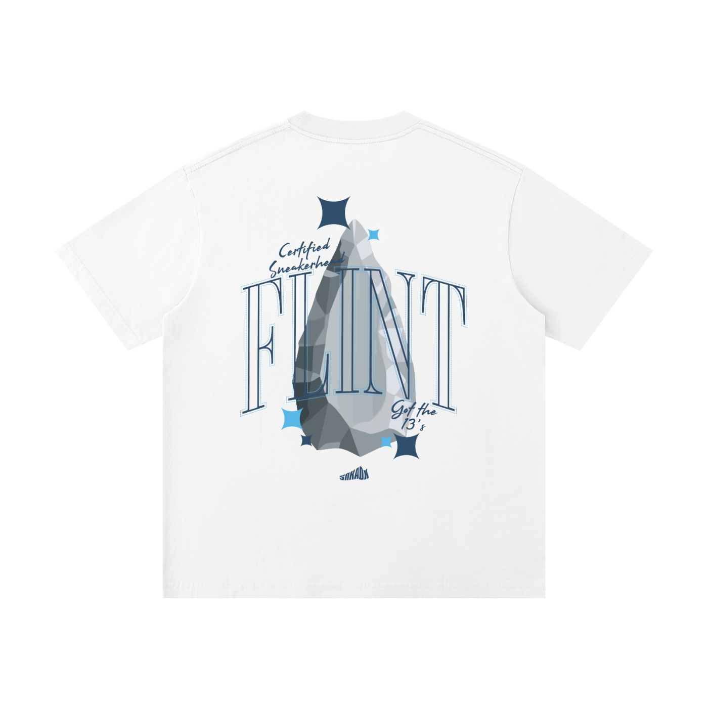 Flint Stone T-Shirt (White) Matching Air Jordan 13 Flint