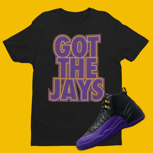 Got The Jays Air Jordan 12 Field Purple Matching T-Shirt from SNKADX
