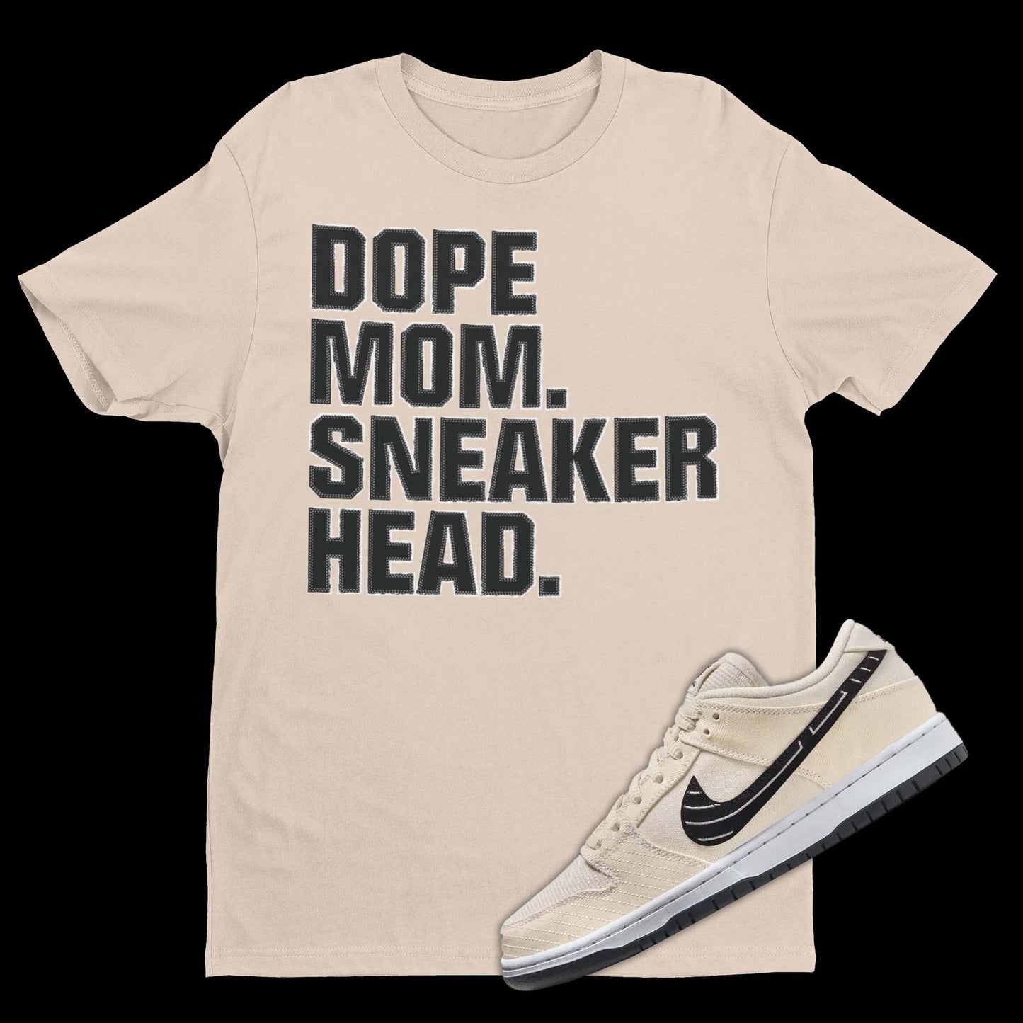 Dope Mom Sneakerhead Nike Albino & Preto Matching T-Shirt from SNKADX