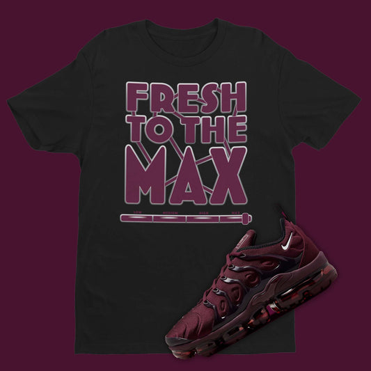 Nike Air VaporMax Plus Burgundy FN6850-681 shirt in black