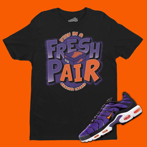 Fresh Pair T-Shirt Matching Air Max Plus Voltage Purple