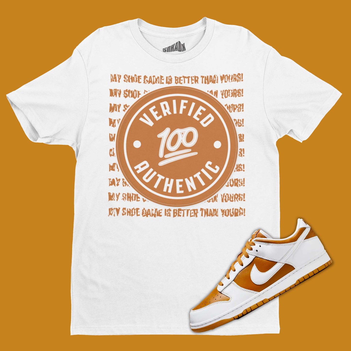 Verified Authentic T-Shirt Matching Dunk Reverse Curry