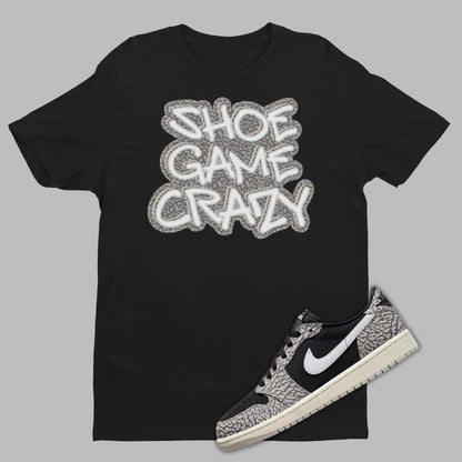 Air Jordan 1 Low Black Cement Matching Shirt And Jordan Outfits | SNKADX