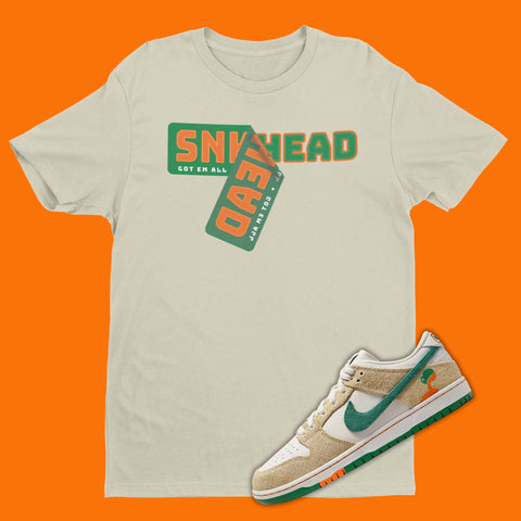 Jarritos Nike Dunk Low Phantom and Malachite Matching Shirt | SNKADX
