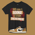 Veteran Sneakerhead black T-Shirt Matching Jordan 1 Low Rookie Of The Year