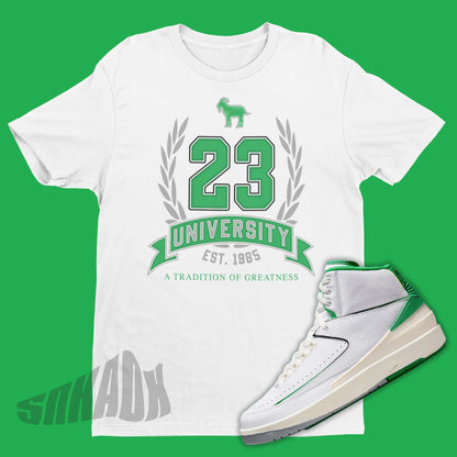 tee to match air jordan 2 lucky green