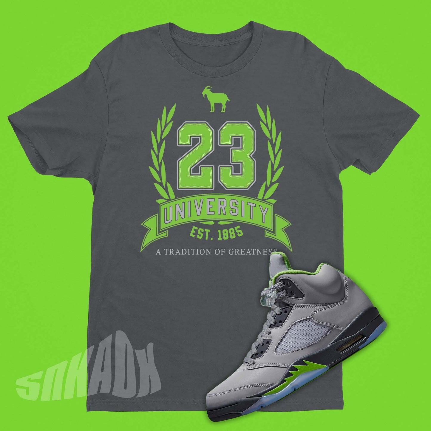 Shirt To Match Air Jordan 5 Green Bean