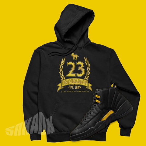 hoodie to match jordan 12 black taxi