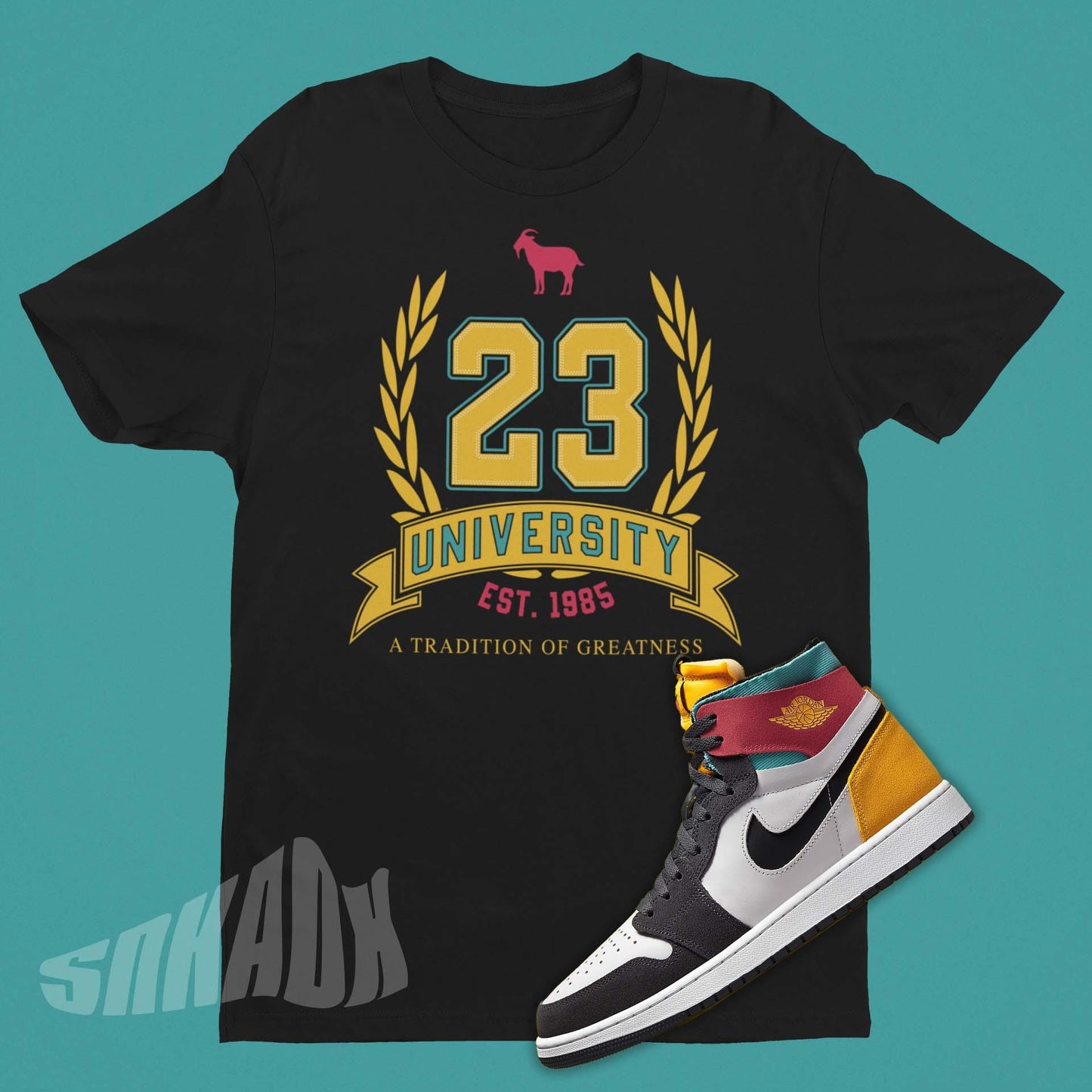 Shirt To Match Air Jordan 1 Zoom CMFT Anthracite Multicolor