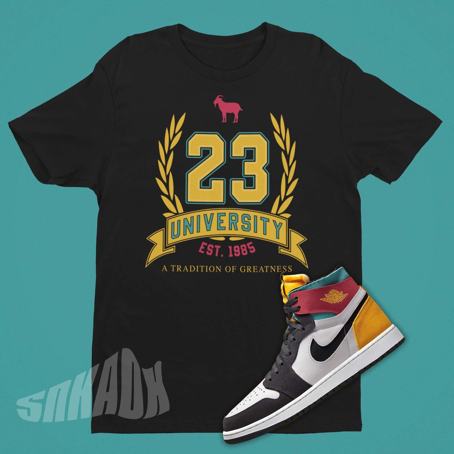 Shirt To Match Air Jordan 1 Zoom CMFT Anthracite Multicolor