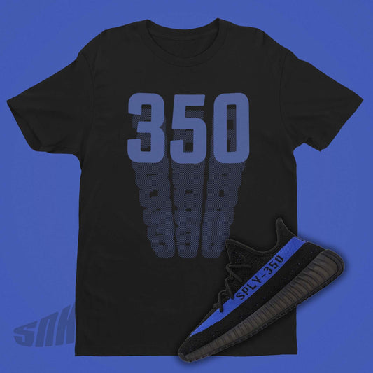 Yeezy 350 Boost V2 Dazzling Blue Match Shirt