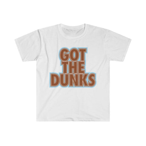 white dunk match tee