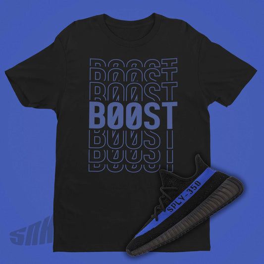 Yeezy 350 Boost V2 Dazzling Blue Match Shirt