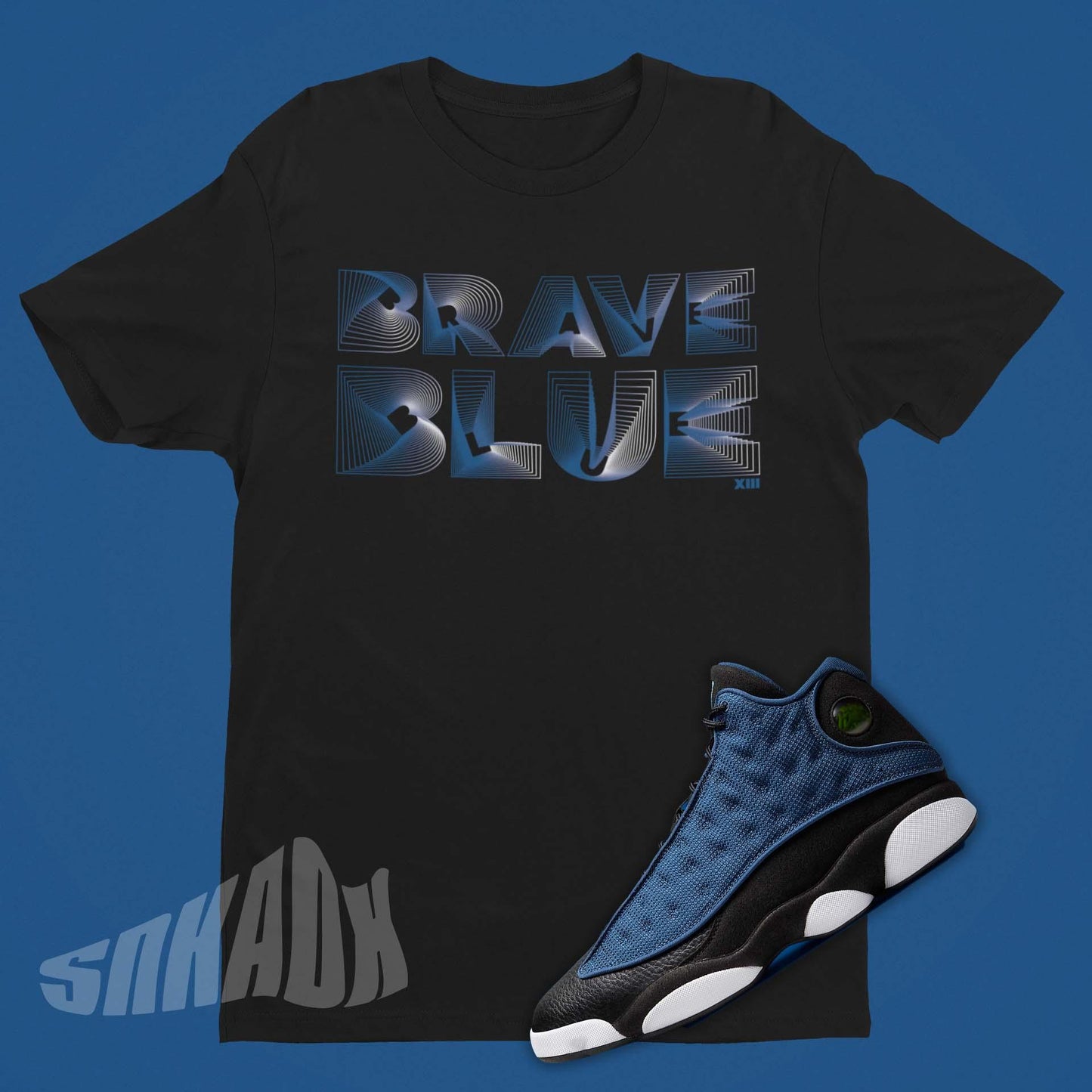 Shirt To Match Air Jordan 13 Brave Blue