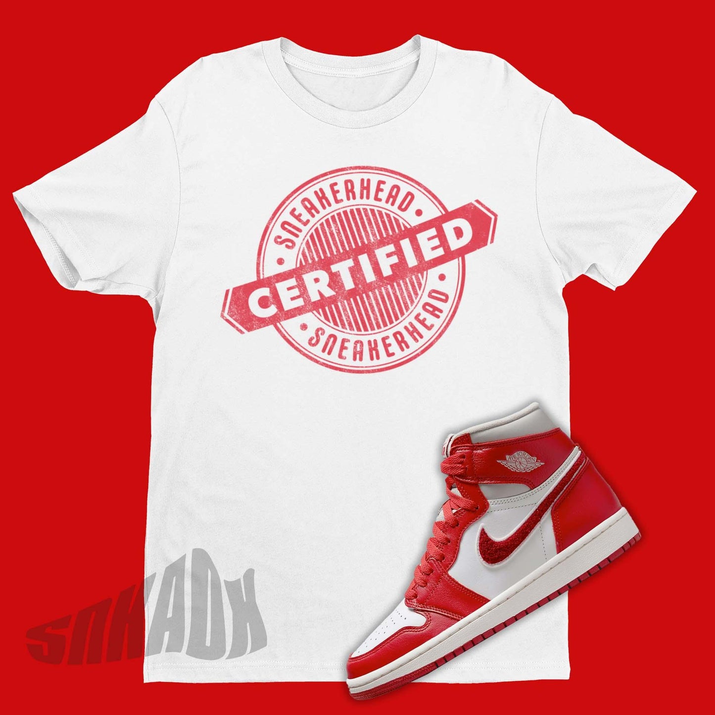 Certified Sneakerhead Shirt To Match Air Jordan 1 Newstalgia Chenille