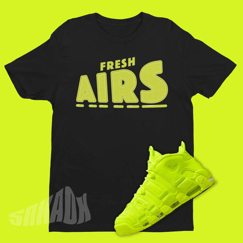 Black Shirt To Match Nike Air More Uptempo Volt