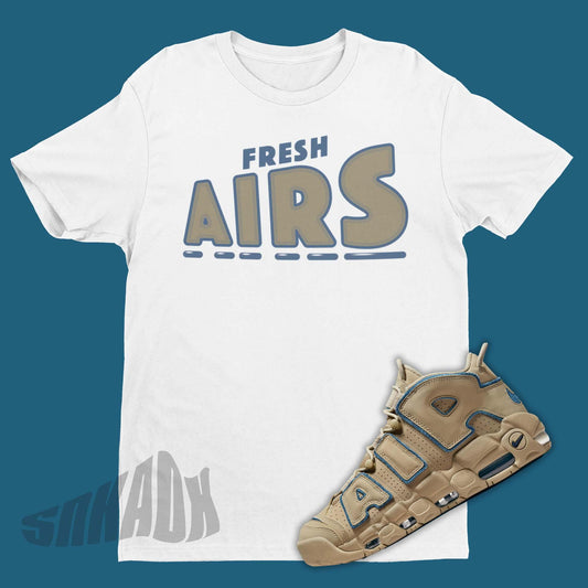 Nike Air More Uptempo Limestone matching shirt