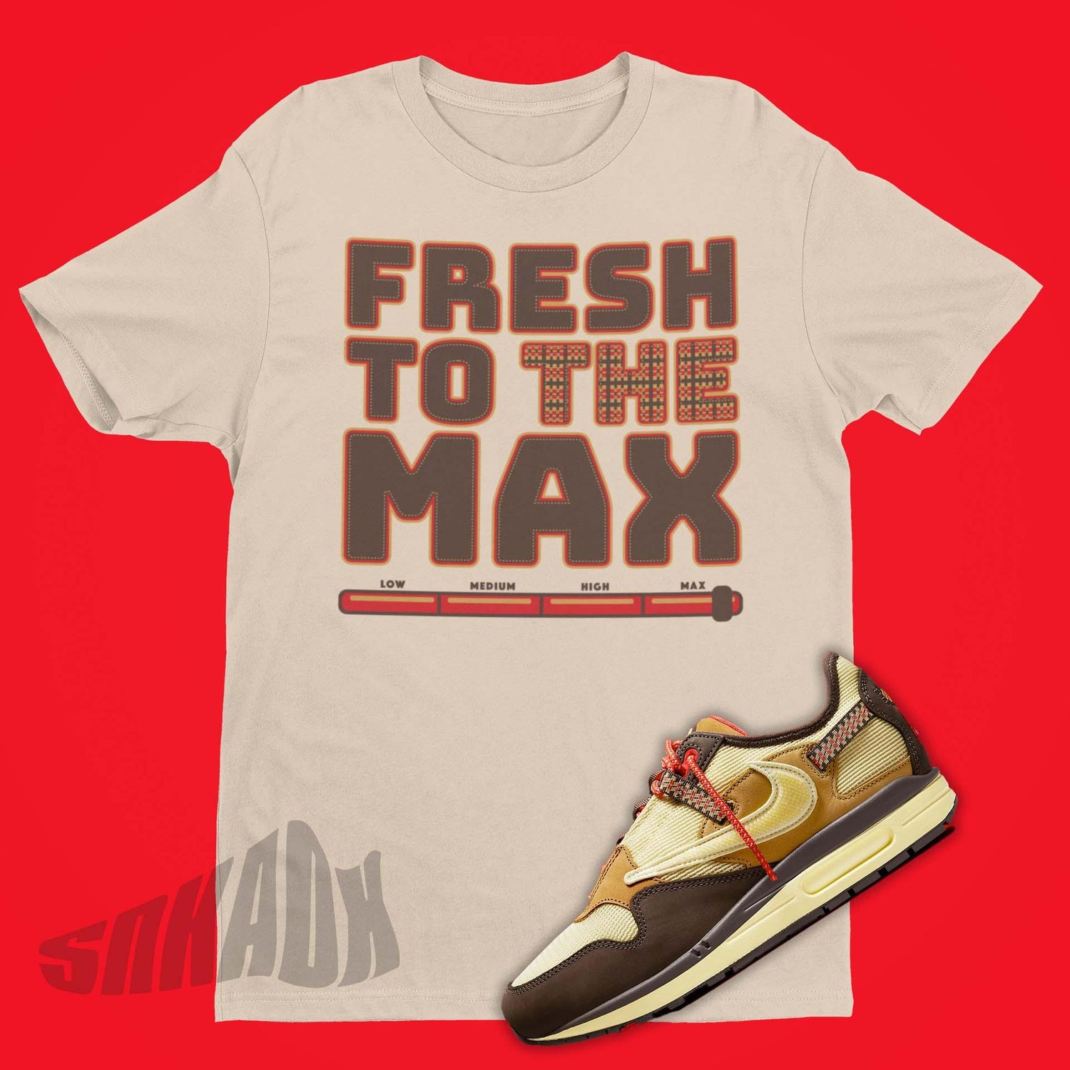 Shirt To Match Travis Scott Nike Air Max 1 Baroque Brown