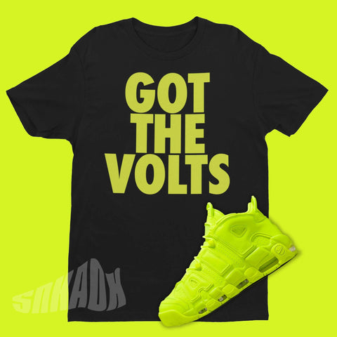 Got The Volts Shirt In Black To Match Nike Air More Uptempo Volt