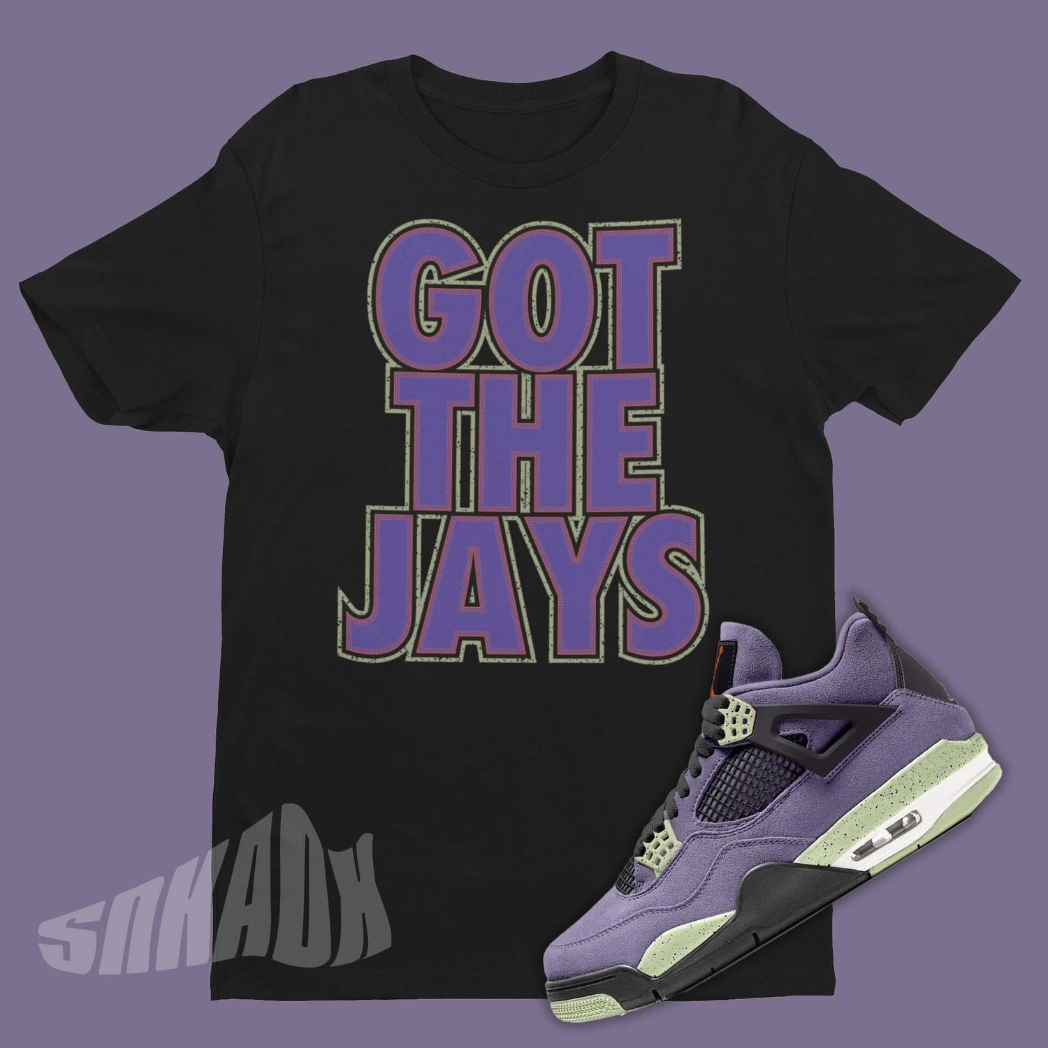 Got The Jays Shirt To Match Air Jordan 4 Canyon Purple - SNKADX
