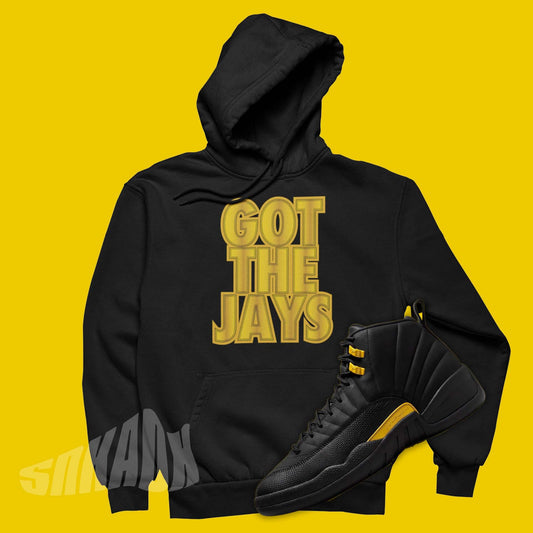 got em hoody to match jordan 12 black taxi