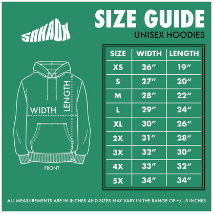 hoodie size guide