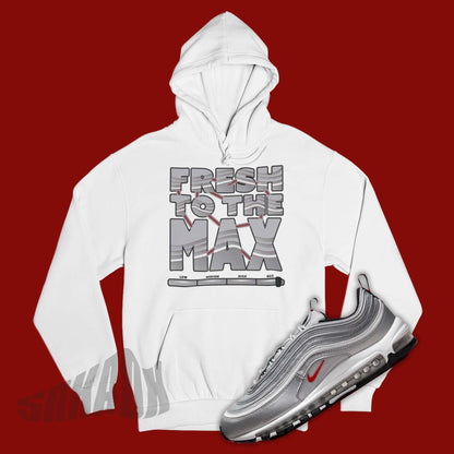 Fresh To The Max Hoodie To Match nike kinderschoen Air Max 97 Silver Bullet 2022