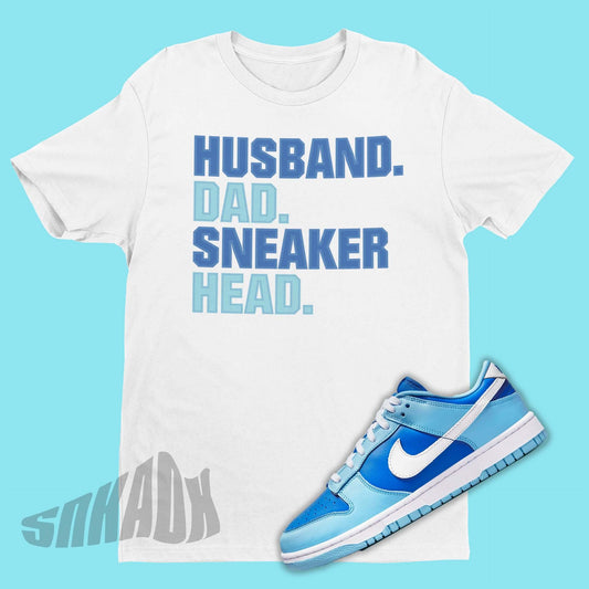 Husband Dad Sneakerhead Shirt To Match Nike Dunk Low Argon - SNKADX