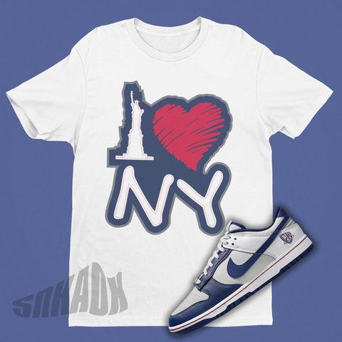 Statue Of Liberty I Love NY Shirt Matching Nike Dunk Brooklyn Nets