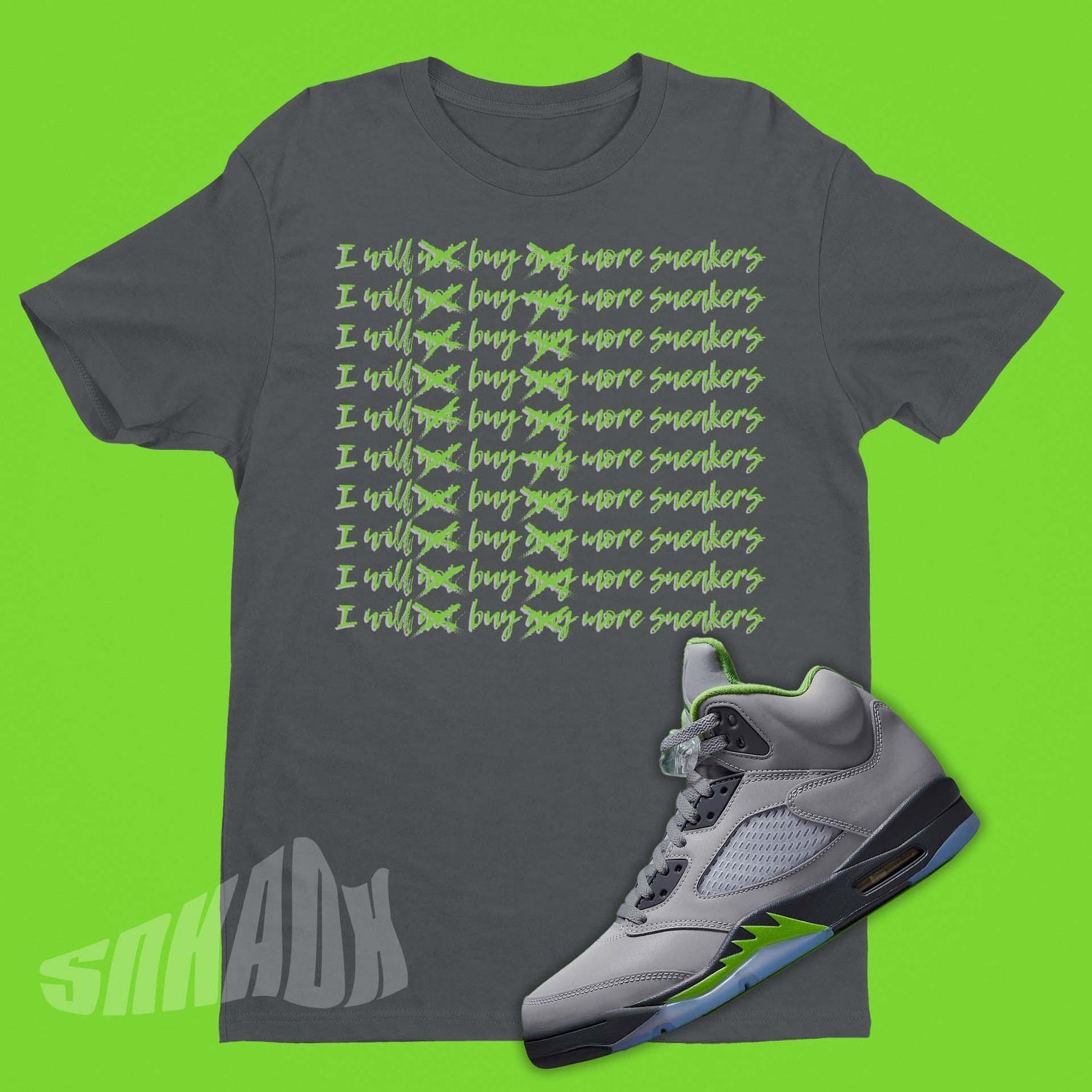 Shirt To Match Air Jordan 5 Green Bean