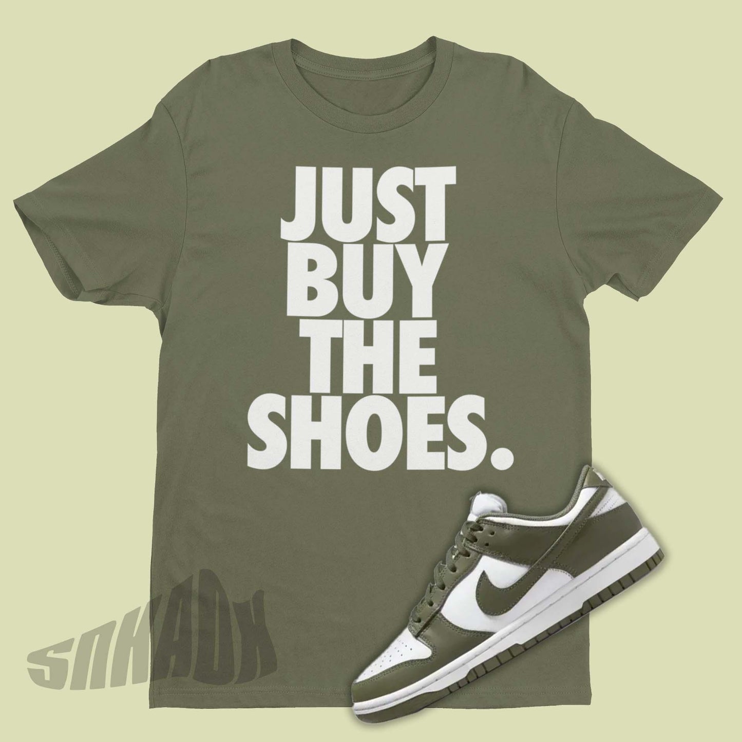 Just Buy The Shoes Shirt To Match Nike Dunk Medium Olive