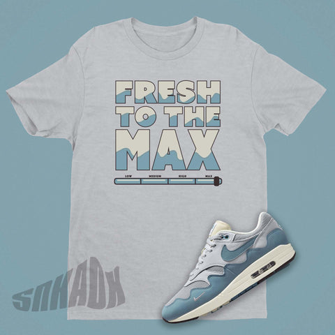 Fresh To The Max Shirt To Match Nike Air Max 1 Noise Aqua