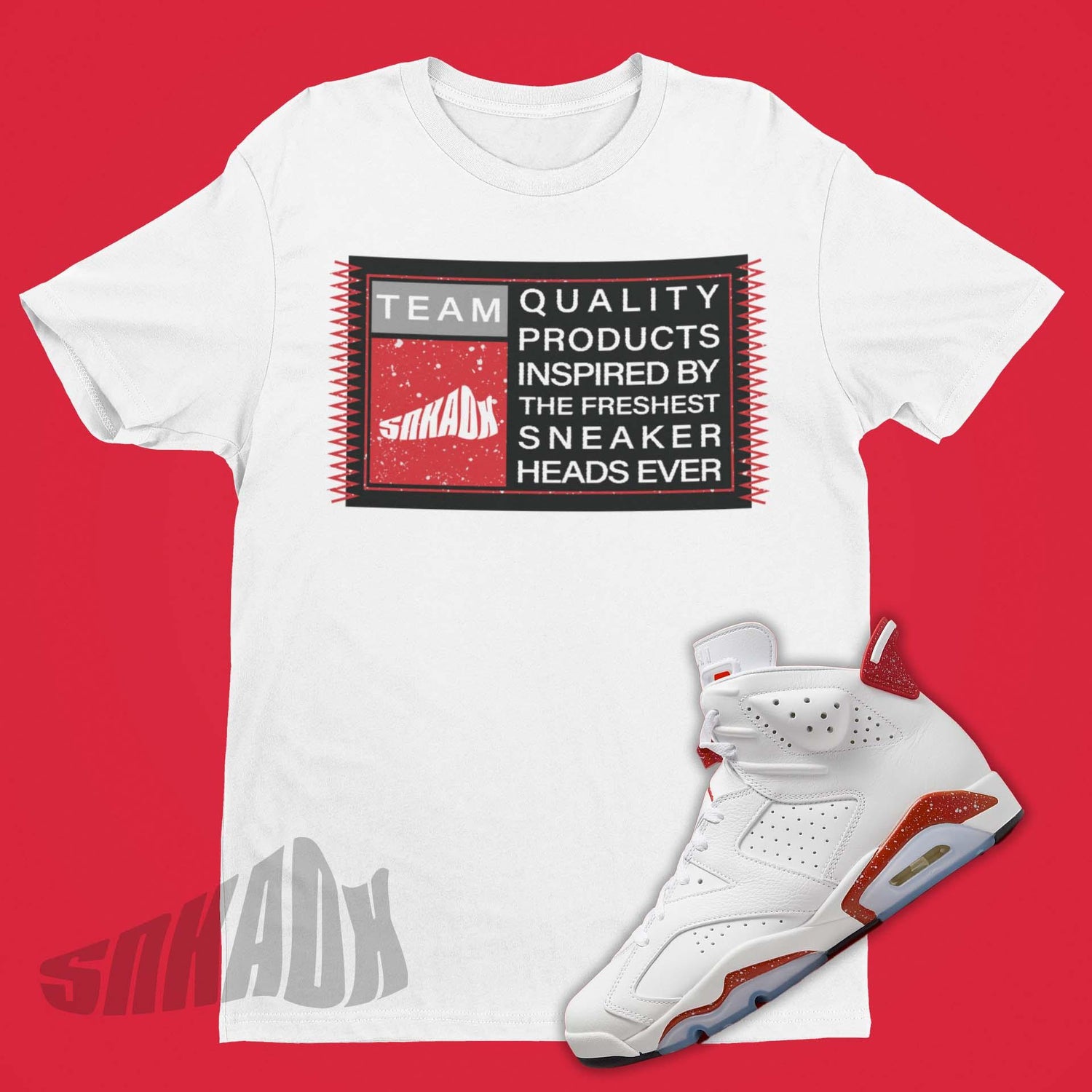 Shirt To Match Air Jordan 6 Red Oreo